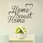 Family Quote Wall Sticker Love HOME SWEET HOME HEART Vinyl Decal For Living Room