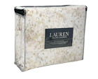 RALPH LAUREN 4 PC QUEEN 100% Cotton Pastel Watercolor Abstract Floral Sheet Set