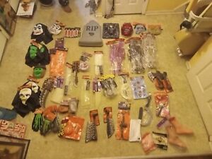 Halloween Party Wholesale  Resale Lot Masks, Face Paint, Toys Skeltons