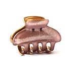 Beautiful Rose Gold Hair Claw Unique Hand Painted Jaw Clip Made In France PN12