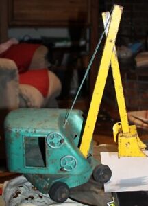 Structo Construction Steam Shovel Excavator Crane Pressed Steel Toy