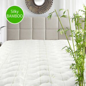 Waterproof Bamboo Jacquard Mattress Pad-Super Soft & Cool To The Touch