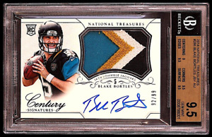 New ListingBLAKE BORTLES SIGNED 2014 NATIONAL TREASURES /99 PATCH RC AUT0 (BGS 9.5-AUTO 10)
