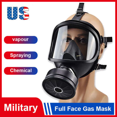 Full Chemical Gas Face Mask Protection Respirator Safety Filter USSR Military US