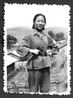 Orig.  Red Guard Girl Armband Type-65 Pistol China Culture Revolution Photo