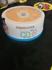 Memorex 25pk Cool Colors CD-R 52x 700mb 80min New Factory Sealed Blank Media