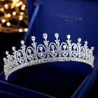 Luxury All CZ Cubic Zirconia Flower Queen Wedding Princess Tiara Crown For Women