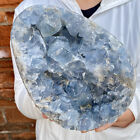 12.3LB Natural Beautiful Blue Celestite Crystal Geode Cave Mineral Specimen