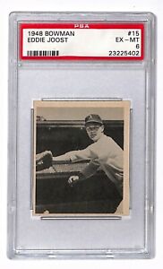 1948 Bowman #15 Eddie Joost Baseball Card PSA 6 Z95