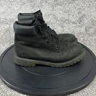 Timberland Boots Boy's Size 6.5 12907 Waterproof Work Black Leather