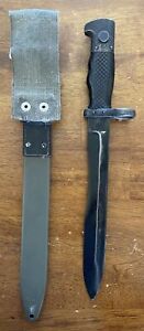 Vintage 60s 70s Spanish Army M1964 Bolo Knife Bayonet & Plastic Scabbard CLEAN