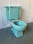 Vtg Mid Century Spruce Green Porcelain Toilet Old Kohler WellWorth 370-22E