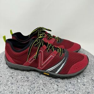 New Balance Trail Running Shoes Mens 8 Minimus Red Minimalist Barefoot Sneakers