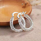 Elegant Jewelry 925 Silver Filled Hoop Earring Women Wedding Party Gift