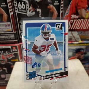 New Listing2023 Donruss Rated Rookie Deonte Banks Auto GIANTS!!!!!!