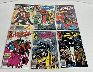 Marvel The Amazing Spiderman Comic Books #250,251,252,253,254,255,256,257,258259