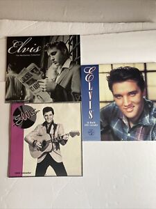 Lot of Three Elvis Calendars 1998. 2000, 2005 Frameable Photos