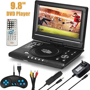NEW Portable DVD Player HD CD TV Player 270° LCD Widescreen Card Reader Player