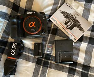SONY α99 SLT-A99V DIGITAL SLR CAMERA  -  ONLY 29537 ACTUATIONS WITH ACCESSORIES.
