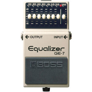 BOSS GE-7 Graphic Equalizer Guitar Effects Pedal 7-band EQ Stompbox