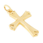 ESSC Luxury 14K Yellow Gold Solid St Thomas Cross Religious Pendant / Charm