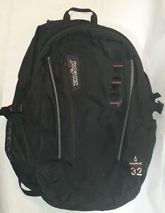 Jansport Agave 32 Backpack, Black, Red Accents