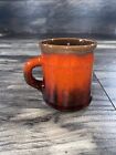 Stoneware Ceramic Handmade Coffee Tea Cup Mug Red Brown