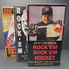 Don Cherry, Rock Em Sock Em Hockey #1, 2, 3 (VHS, 1989-1991) BRAND NEW SEALED