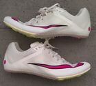 Nike Zoom Rival Sprint Track Spikes DC8753-101 White Pink Mens Size 10 NEW