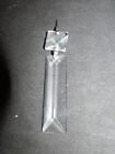 12 AAA 30 % LEAD CRYSTAL SQUARE PRISM CHANDELIER  LAMP PARTS 3 7/8  