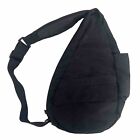 LL Bean Ameribag Healthy Back Bag Shoulder Bag Crossbody Sling Black
