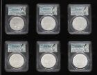 2021 PCGS MS 70 FDOI SILVER MORGAN PEACE 6 COIN 100 ANNIV SET FIRST DAY OF ISSUE