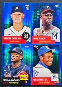 2022 Topps Chrome Platinum Anniversary BLUE PRISM REFRACTORS You Pick the Card