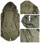 WW2 U.S. Army M-1951 Fishtail Parka Mens M51 Vintage Military Trench Jacket Coat