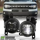 For 2021-2023 Ford Bronco Sport LED Bumper Fog Lights Driving Lamps w/ Switch (For: 2021 Bronco Sport Badlands)