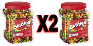 TWO (2) 🔥SKITTLES 54 oz Original Fruity Chewy Candy BULK candies HUGE container
