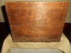 Antique VEEDER ROOT Hartford CT Wood Advertising Shipping Crate Finger Jointed