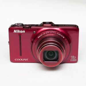 [MINT]Nikon COOLPIX S9300  16.0MP 18x Optica Zoom Digital Camera RED JAPAN