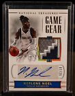 NERLENS NOEL 2017 National Treasures Gold Game Gear Logo Patch Auto 7/25