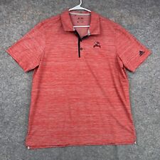 Adidas Polo Shirt Mens XL Red Short Sleeve Performance Sweetwater Country Club