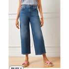NWT Talbots Simply Flattering Wide Leg Crop Jeans  Size 10P