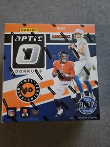 2021 Panini Donruss Optic NFL Football Blue Hyper Mega Box Walmart 40 Cards