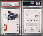 /99 Justin Fields 2021 National Treasures Crossover Rookie Patch Auto RPA PSA 9