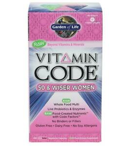 Vitamin Code 50 & Wiser Women Capsules 240 Capsules Garden of Life Multivitamin