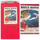 Mile High Airlines Graphic T Shirt Men’s Large GILDAN Novelty Funny Retro Pan Am