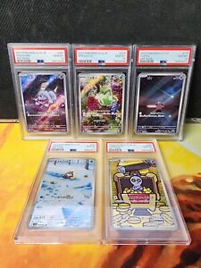 PSA 10 GEM MINT Pokemon Japanese Art Rare Cards (SET Of 5) All Are PSA 10 Slabs