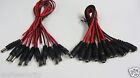 10 Male 10 Female Red Black DC Power Pigtails CCTV Camera DVR Adapter Plug Lead