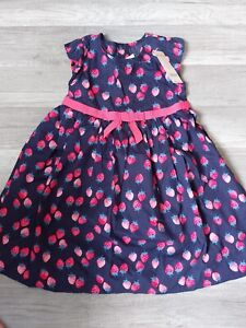 NWT Gymboree Girls Outlet Strawberry Cotton Dress Size 4T (ST)