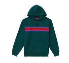Supreme Chest Stripe Logo Hooded Sweatshirt - Authentic - Size M