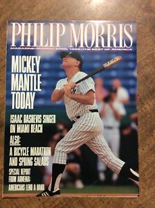 Phillip Morris Magazine Mickey Mantle Cover,  cover plus one page photo